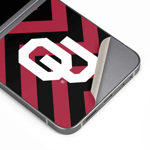 University of Oklahoma Sooners Chevron Galaxy Z Flip6 Skin