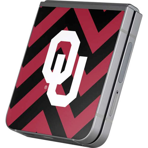 University of Oklahoma Sooners Chevron Galaxy Z Flip6 Skin