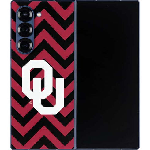 University of Oklahoma Sooners Chevron Galaxy Z Fold6 Skin