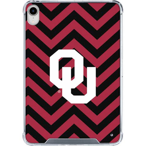 University of Oklahoma Sooners Chevron iPad 11th Gen (2025) Clear Case