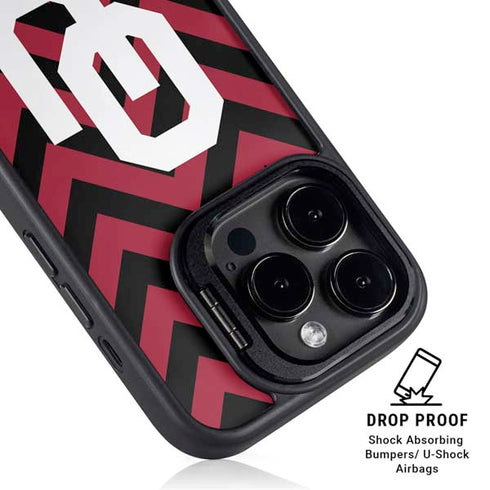 University of Oklahoma Sooners Chevron iPhone 14 Pro Kickstand Case