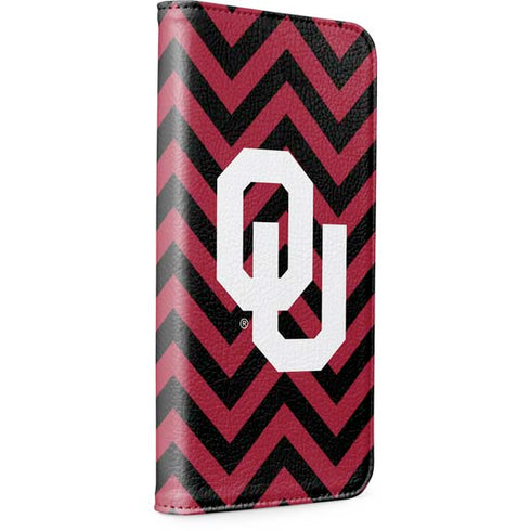 University of Oklahoma Sooners Chevron iPhone 15 Plus Folio Case