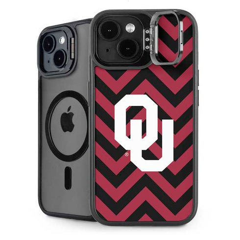 University of Oklahoma Sooners Chevron iPhone 15 Plus Kickstand Case
