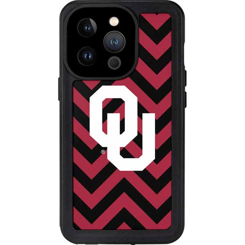 University of Oklahoma Sooners Chevron iPhone 15 Pro Waterproof Case