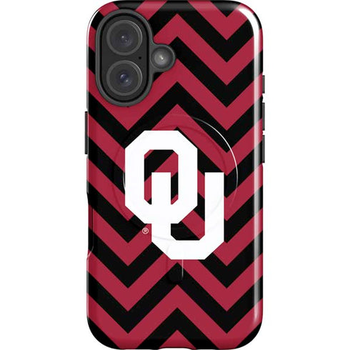 University of Oklahoma Sooners Chevron iPhone 16 Magsafe Impact Case