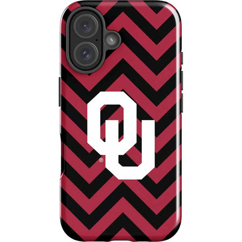 University of Oklahoma Sooners Chevron iPhone 16 Plus Impact Case