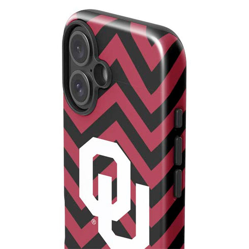 University of Oklahoma Sooners Chevron iPhone 16 Plus Impact Case