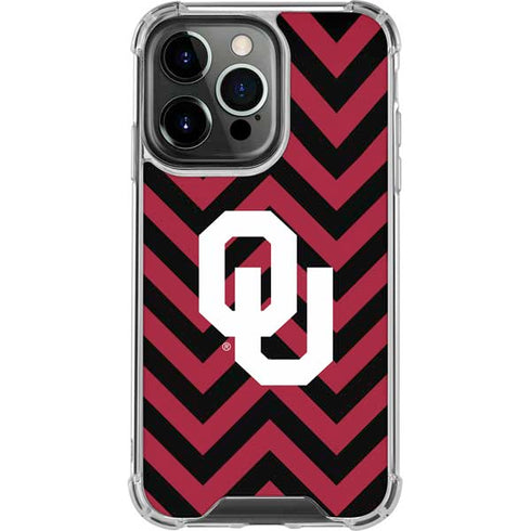 University of Oklahoma Sooners Chevron iPhone 16 Pro Max Clear Case