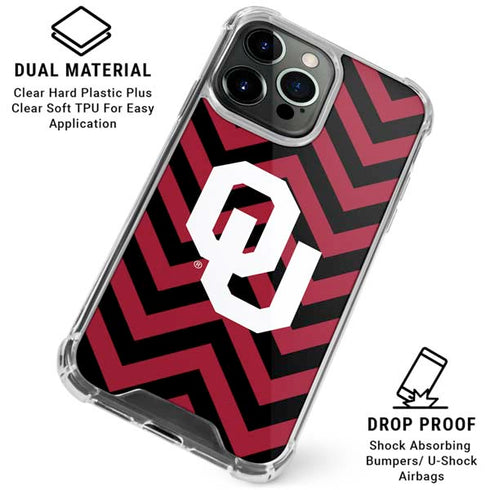 University of Oklahoma Sooners Chevron iPhone 16 Pro Max Clear Case