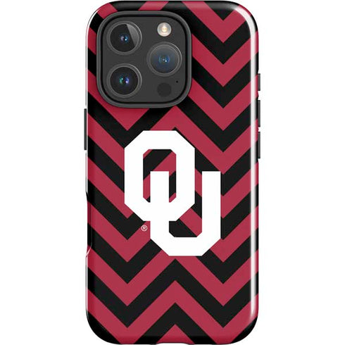 University of Oklahoma Sooners Chevron iPhone 16 Pro Max Impact Case