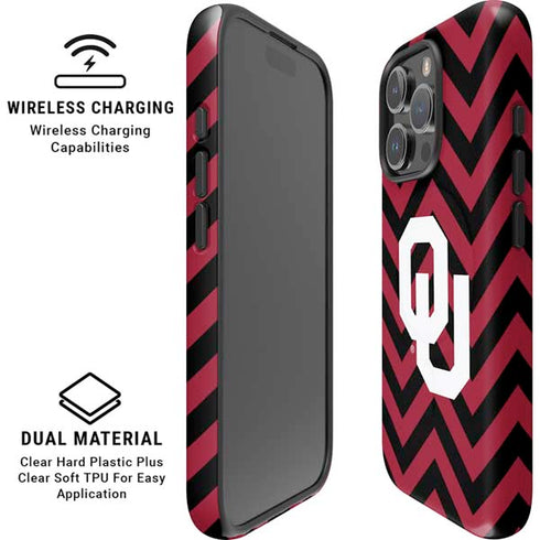 University of Oklahoma Sooners Chevron iPhone 16 Pro Max Magsafe Impact Case