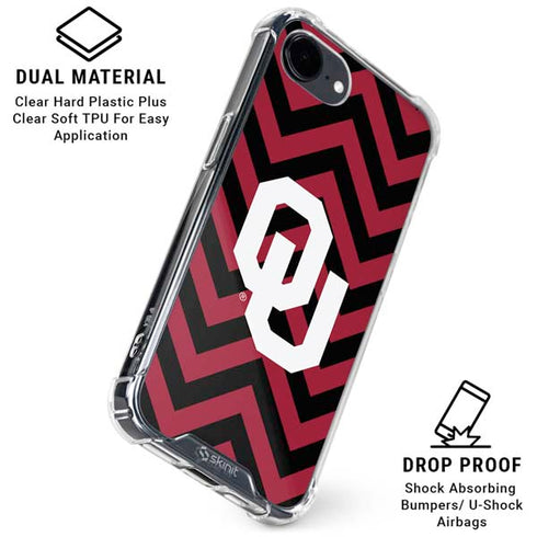 University of Oklahoma Sooners Chevron iPhone 16e Clear Case