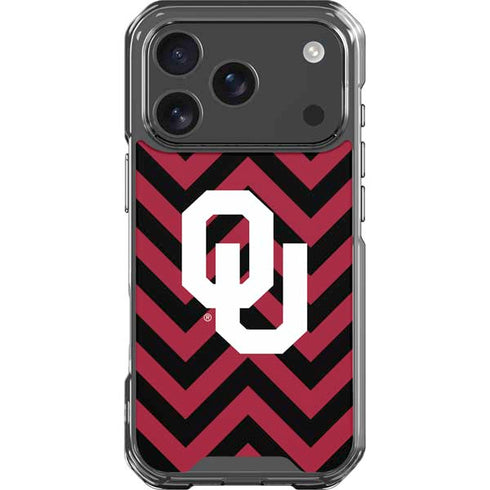 University of Oklahoma Sooners Chevron iPhone 18 Pro Clear Case