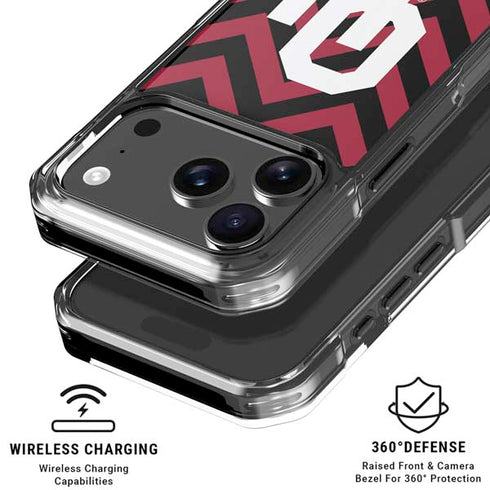 University of Oklahoma Sooners Chevron iPhone 18 Pro Clear Case