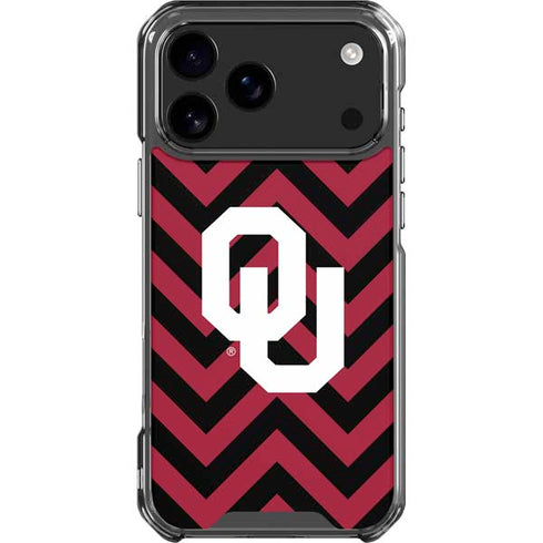 University of Oklahoma Sooners Chevron iPhone 18 Pro Max Clear Case