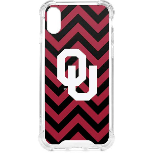University of Oklahoma Sooners Chevron iPhone XS Clear Case