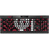 University of Oklahoma Sooners Chevron K95 RGB PLATINUM Mechanical Gaming Keyboard Skin