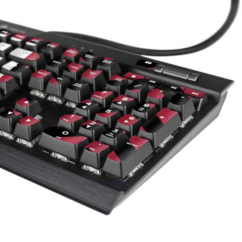 University of Oklahoma Sooners Chevron K95 RGB PLATINUM Mechanical Gaming Keyboard Skin