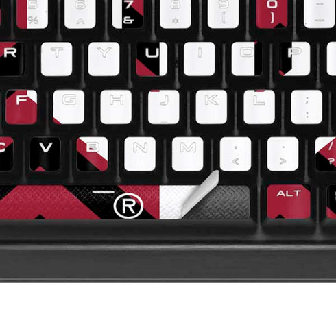 University of Oklahoma Sooners Chevron K95 RGB PLATINUM Mechanical Gaming Keyboard Skin
