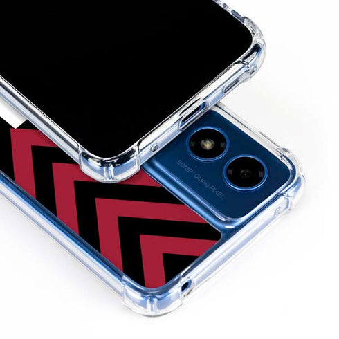 University of Oklahoma Sooners Chevron Moto G 5G (2024) Clear Case