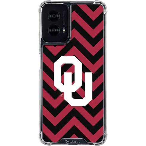 University of Oklahoma Sooners Chevron Moto G Power 5G (2024) Clear Case