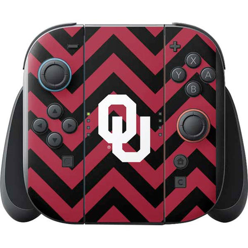 University of Oklahoma Sooners Chevron Nintendo Switch 2 (2025) with Joy-Con Skin