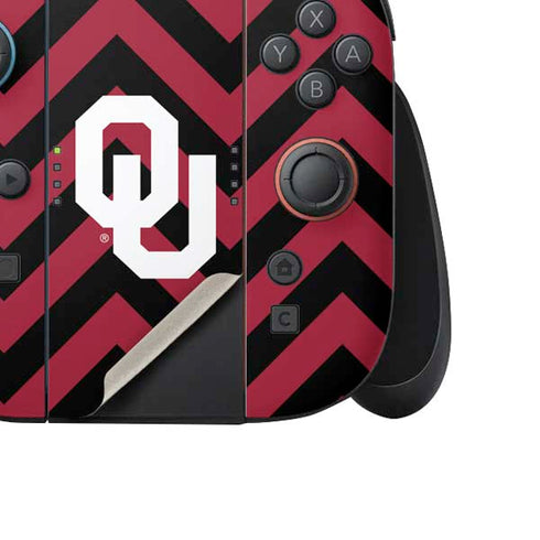 University of Oklahoma Sooners Chevron Nintendo Switch 2 (2025) Joy-Con Controller Skin