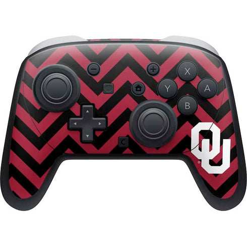 University of Oklahoma Sooners Chevron Nintendo Switch 2 (2025) Pro Controller Skin