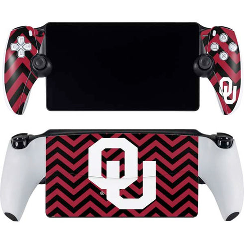 University of Oklahoma Sooners Chevron PlayStation Portal Remote Player Skin
