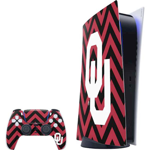 University of Oklahoma Sooners Chevron PlayStation PS5 Skins