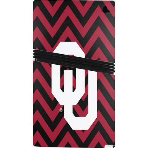 University of Oklahoma Sooners Chevron PS5 Pro Console Skin