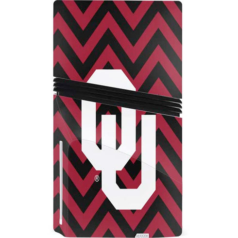 University of Oklahoma Sooners Chevron PS5 Pro Disk Bundle Skin