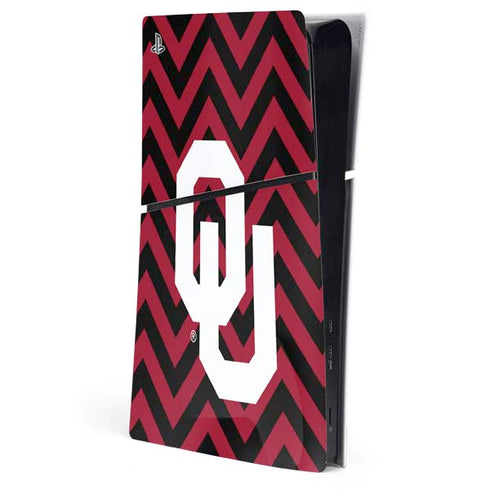 University of Oklahoma Sooners Chevron PS5 Slim Digital Edition Console Skin