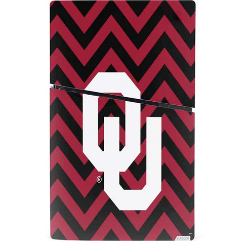 University of Oklahoma Sooners Chevron PS5 Slim Digital Edition Console Skin