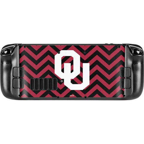 University of Oklahoma Sooners Chevron Steam Deck Handheld Gaming Computer Skin