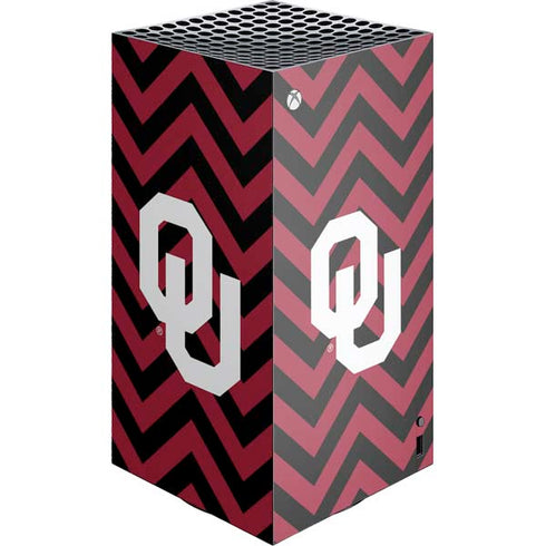 University of Oklahoma Sooners Chevron XBox Series X Digital Edition Console Skin