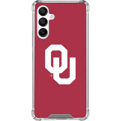 University of Oklahoma Sooners Cracked Galaxy A16 5G Clear Case