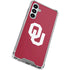 University of Oklahoma Sooners Cracked Galaxy A16 5G Clear Case