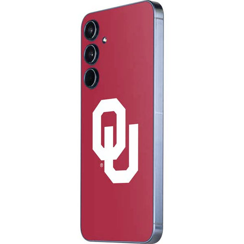 University of Oklahoma Sooners Cracked Galaxy A35 5G Skin