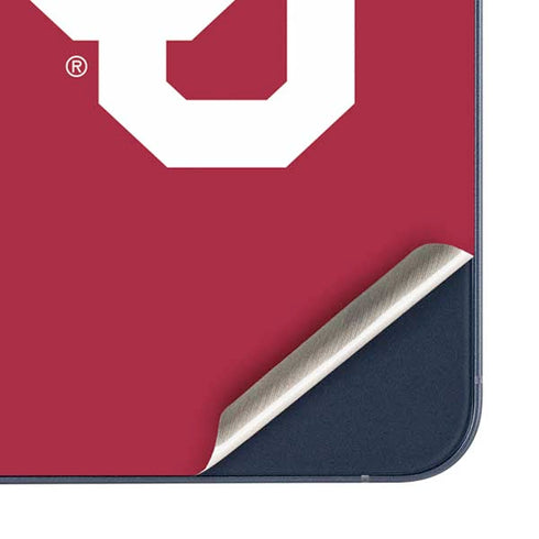University of Oklahoma Sooners Cracked Galaxy A35 5G Skin
