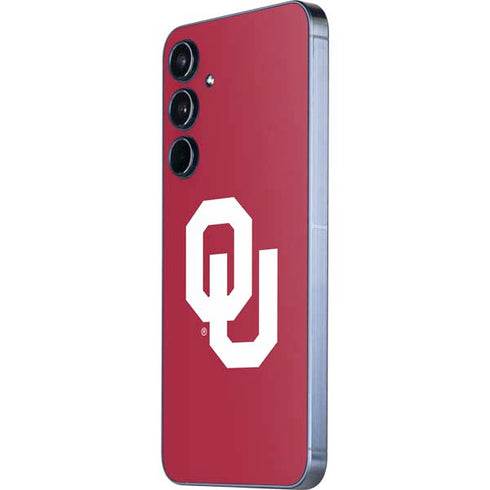 University of Oklahoma Sooners Cracked Galaxy A55 5G Skin