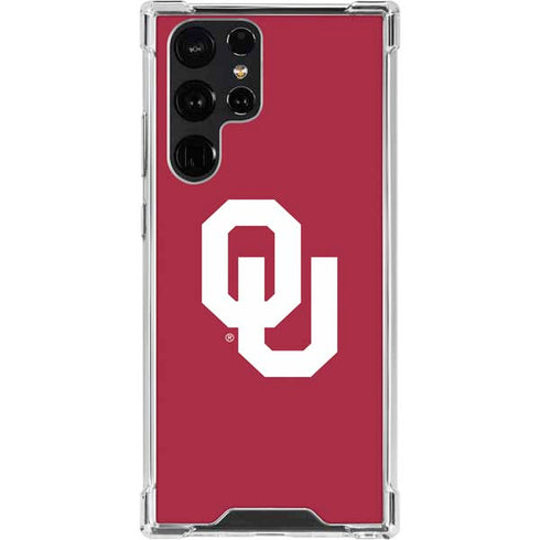 University of Oklahoma Sooners Cracked Galaxy S23 Ultra Clear Case