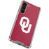 University of Oklahoma Sooners Cracked Galaxy S24 FE Clear Case