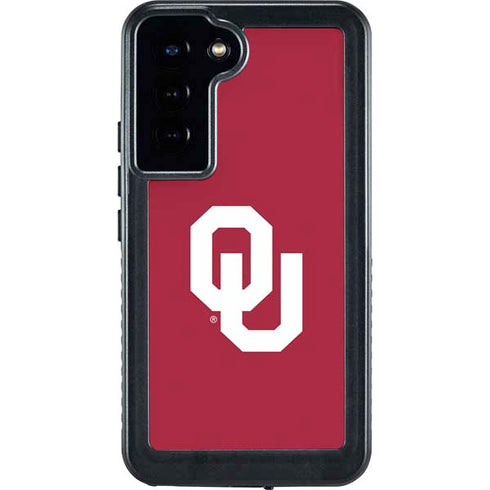 University of Oklahoma Sooners Cracked Galaxy S24 Plus Waterproof Case