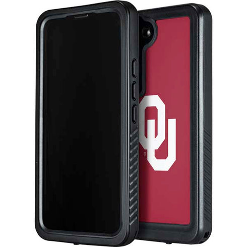 University of Oklahoma Sooners Cracked Galaxy S24 Plus Waterproof Case