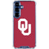 University of Oklahoma Sooners Cracked Galaxy S25 Plus Clear Case