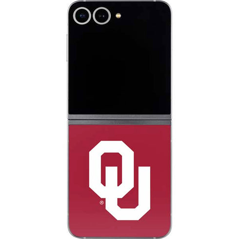 University of Oklahoma Sooners Cracked Galaxy Z Flip6 Skin