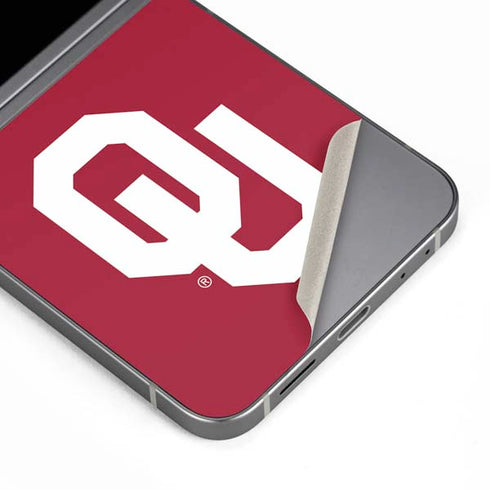 University of Oklahoma Sooners Cracked Galaxy Z Flip6 Skin