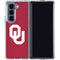 University of Oklahoma Sooners Cracked Galaxy Z Fold5 5G Clear Case