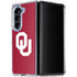 University of Oklahoma Sooners Cracked Galaxy Z Fold5 5G Clear Case